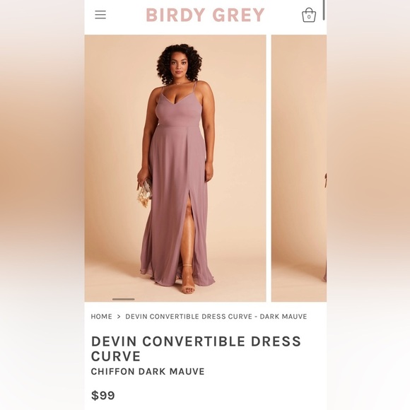 XXL Birdy Grey dress - Picture 2 of 8